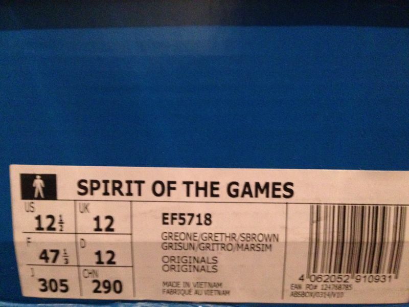 Adidas SPIRIT OF THE GAMES LA 84 Olympia vintage cw new US 12,5 UK 12 FR 47 ⅓