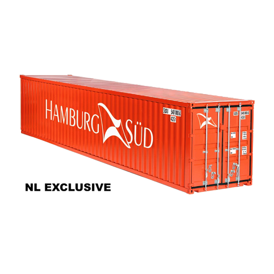 2er-Set 40 Ft Container "HAMBURG SÜD" 978/01 und "rostbraun" 978/70 NZG 1:18