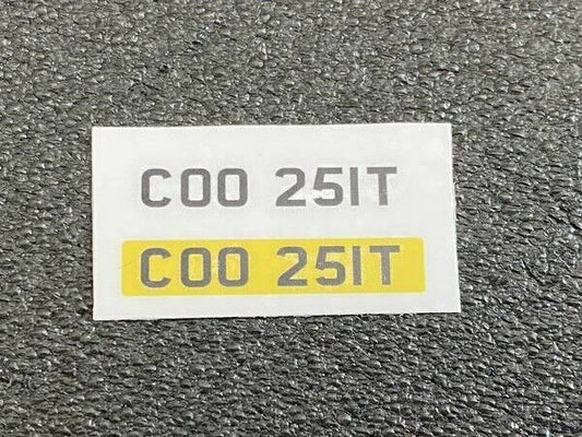 Kennzeichen COO 251T für Ford Capri 3.0 S Die Profis The Professionals "A" 1:18