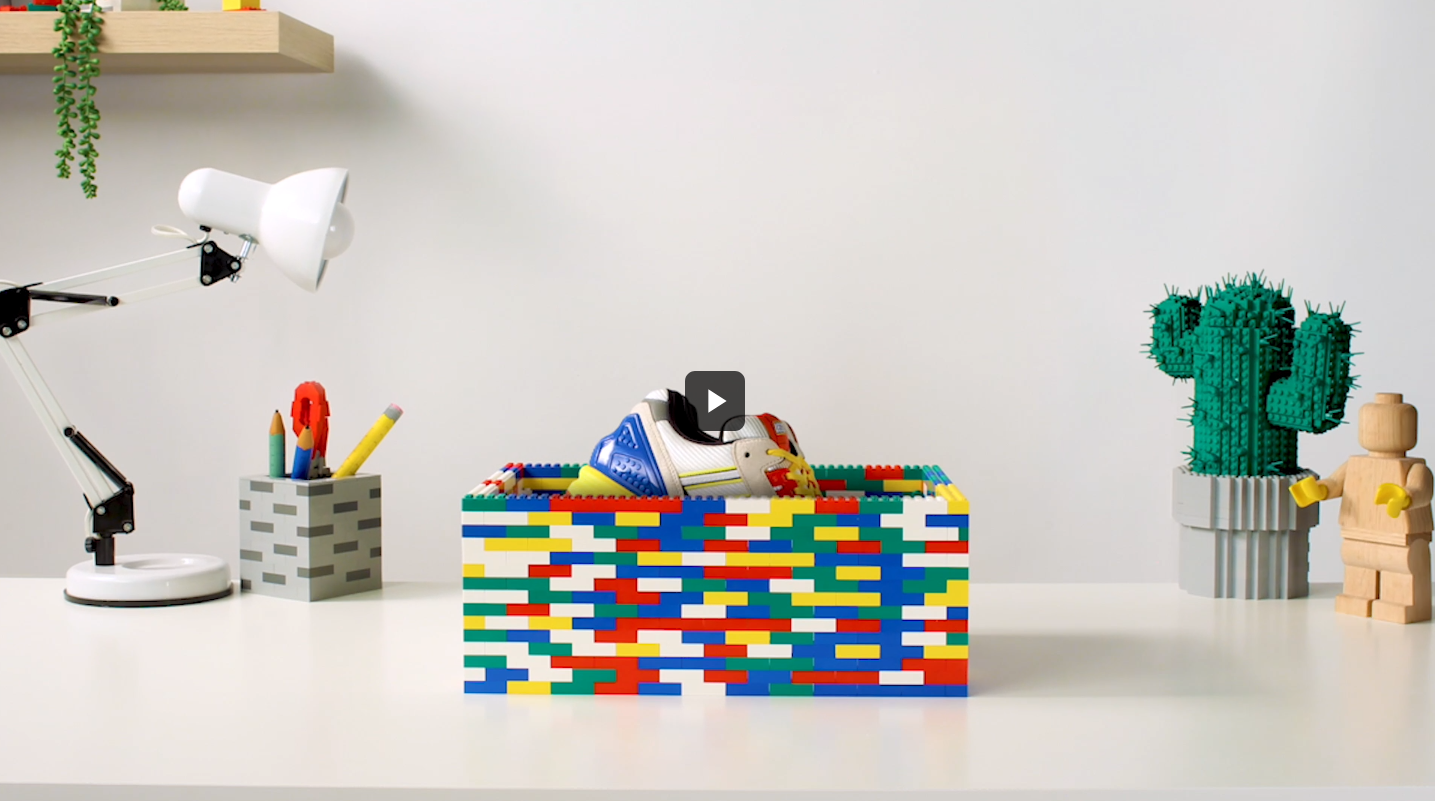 Adidas ZX 8000 x LEGO mit Lego-Box und Holzfigur FZ3482 US 12 UK 11,5 EUR 46 ⅔