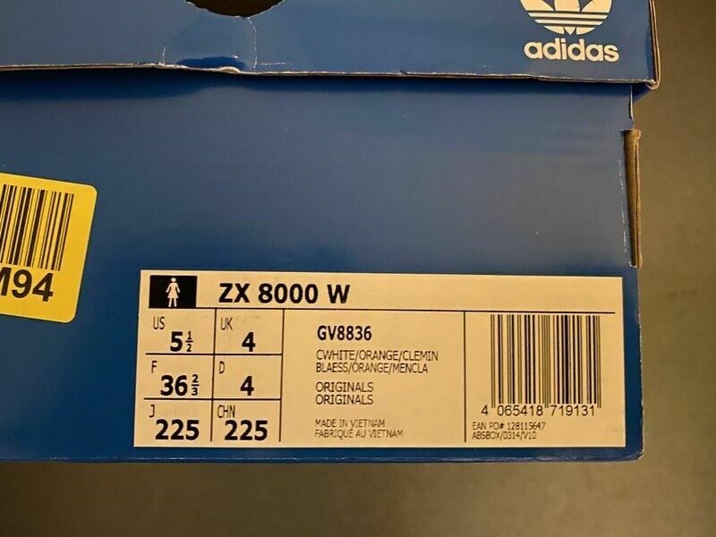 Adidas ZX 8000 W x Zalando 1 of 200 GV8836 neu in Box US 5,5 UK 4 EUR 36 2/3