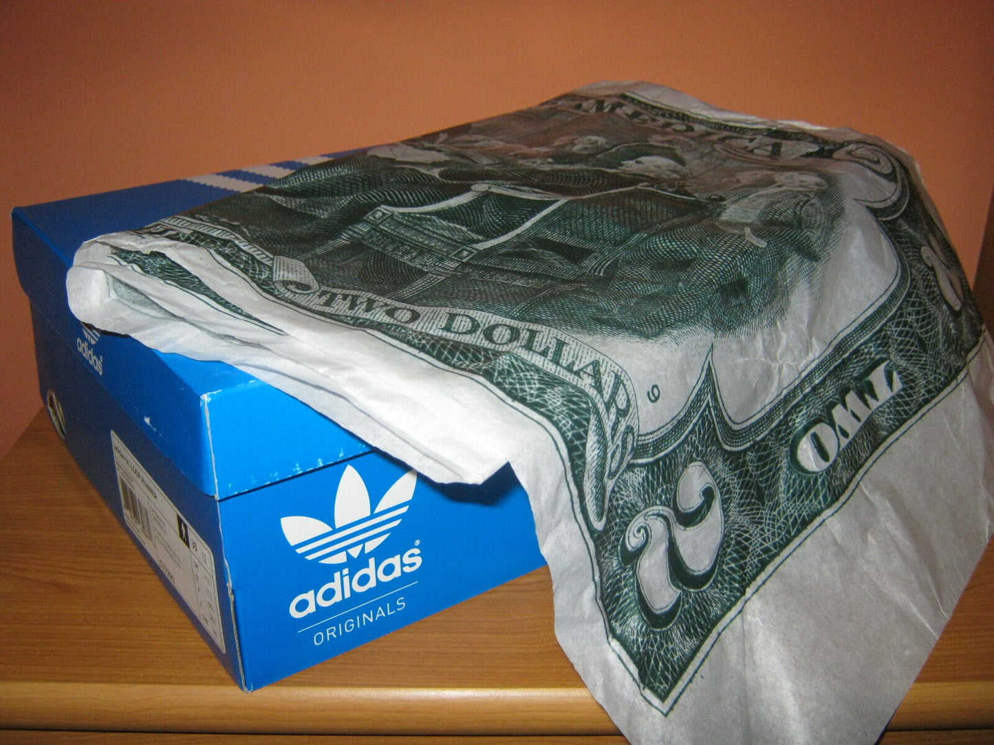 Adidas x Wish SL Loop Runner "2 Dollar-Note" + T-Shirt NEU US 12 UK 11,5 FR 46 ⅔