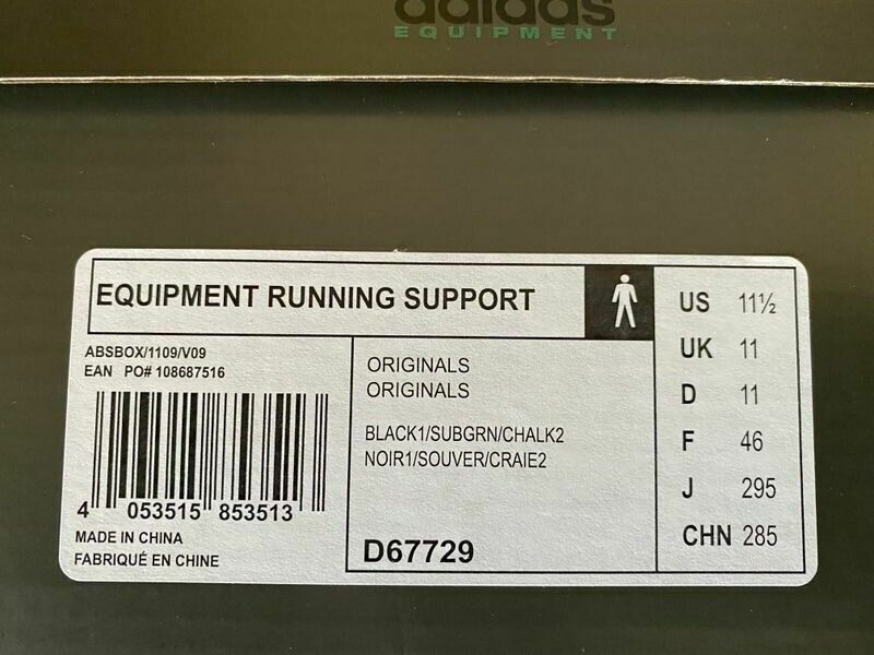 Adidas EQT Equipment Running Support 93 D67729 NEU von 2013 US 11,5 UK 11 EU 46
