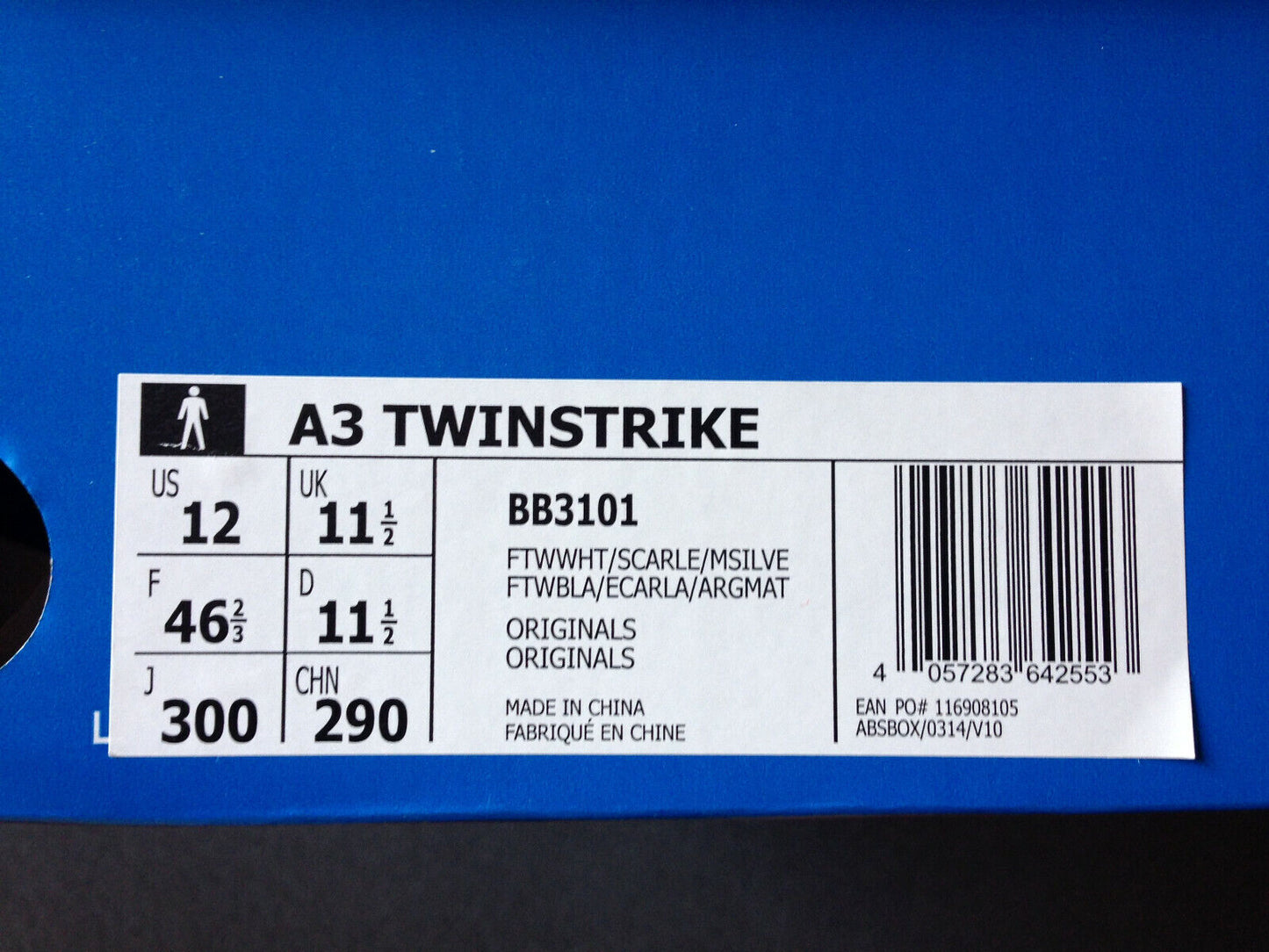 Adidas A3 Twinstrike Twin Strike vintage colourway neu US 12 UK 11,5 EUR 46 ⅔