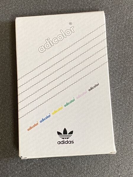 Adidas Adicolor Lackmalstifte 7 Stück komplett mit Buch vintage sehr selten NEU