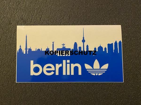 Adidas Berlin Sticker Aufkleber Decal Trefoil ca. 16,2 x 8,7 cm NEU