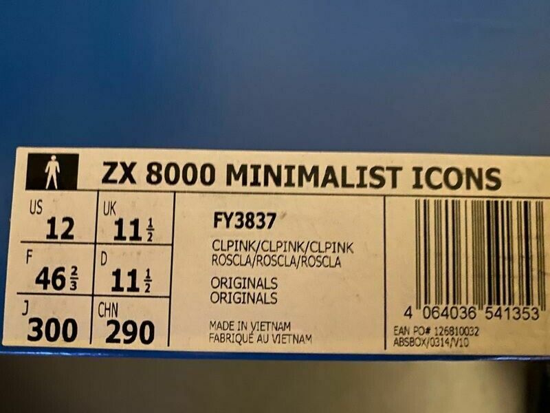 Adidas ZX 8000 MINIMALIST ICONS FY3837 Neu in Box new US 12 UK 11,5 EUR 46 ⅔