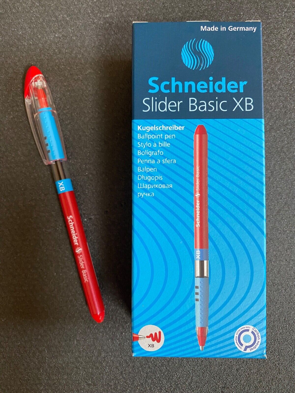 Schneider Slider Basic XB rot 10 Stück Ballpoint Pen Kugelschreiber Neu in OVP