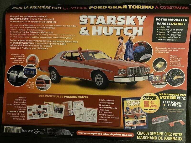 Ford Gran Torino Starsky & Hutch Ausgabe Nr.1 Hachette NEU new 1:8
