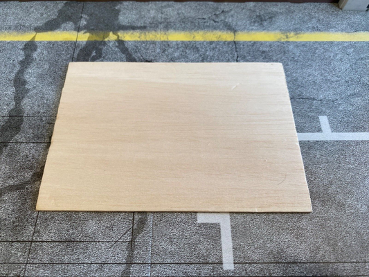 Holzplatte Balsaholz 14,5 x 10 x 0,2 cm für Ladefläche PickUp Umbau Tuning 1:18