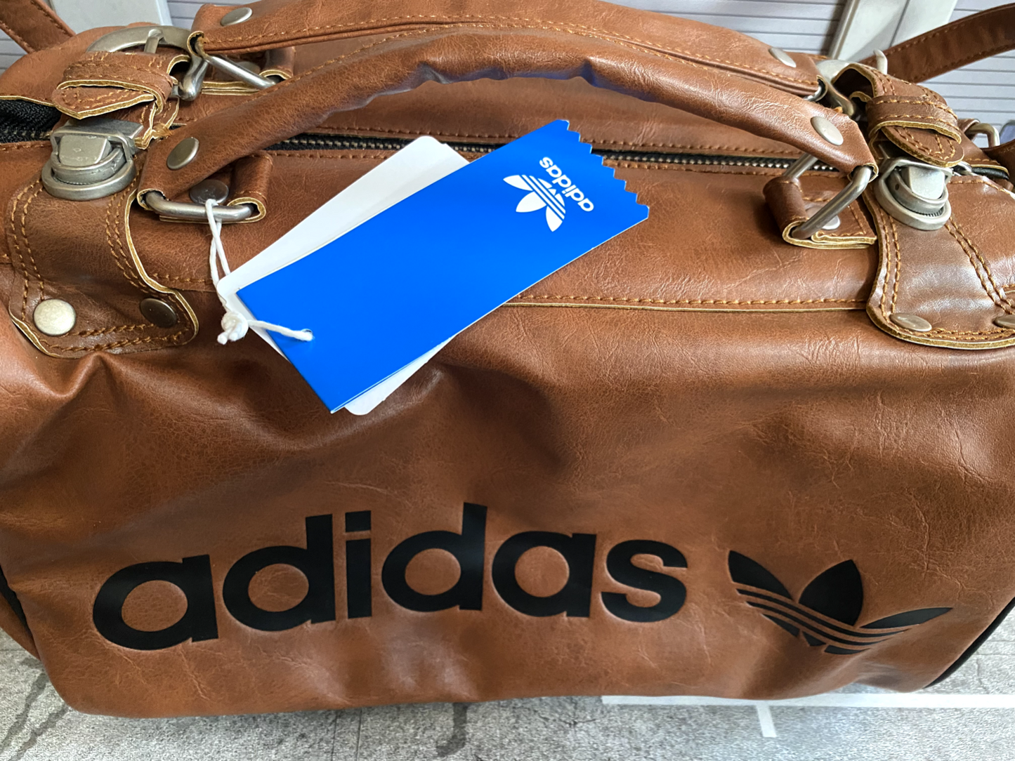 Adidas Archive Bag Retro Mini Tasche ca. 33x20x19 cm braun selten rare Neu new