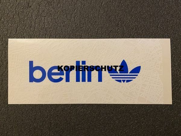 Adidas Berlin Sticker Aufkleber Decal Trefoil ca. 17,3 x 6,9 cm NEU