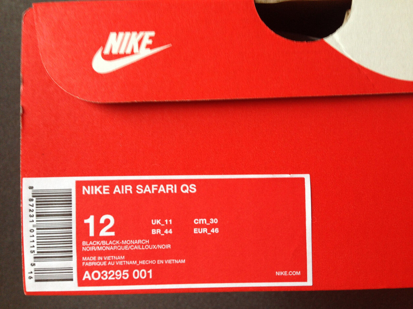 Nike Air Safari QS vintage colourway new in box Neu in Box US 12 UK 11 EUR 46