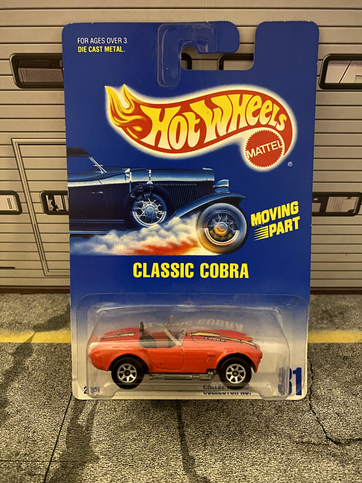 1995 Hot Wheels Blue Card Classic Cobra 7SP Wheels #31 2535 1:64 Neu in OVP