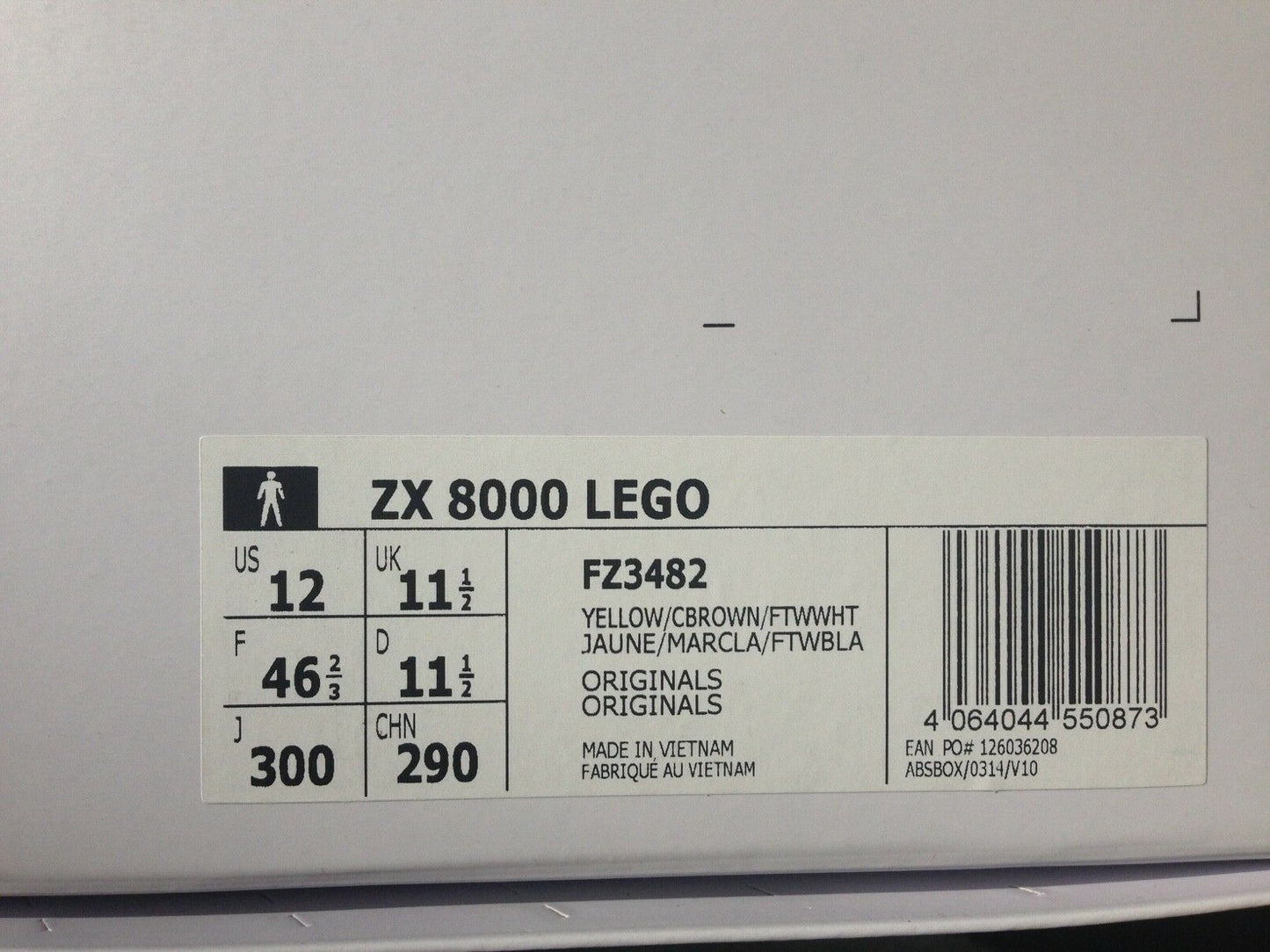 Adidas ZX 8000 x LEGO FZ3482 neu in Box new in box Neu US 12 UK 11,5 EUR 46 ⅔