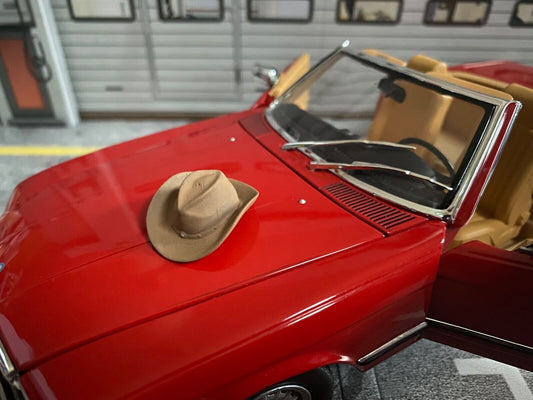 Cowboyhut hellbraun Cowboy Hat Dallas Texas Sheriff Police Diorama Tuning 1:18