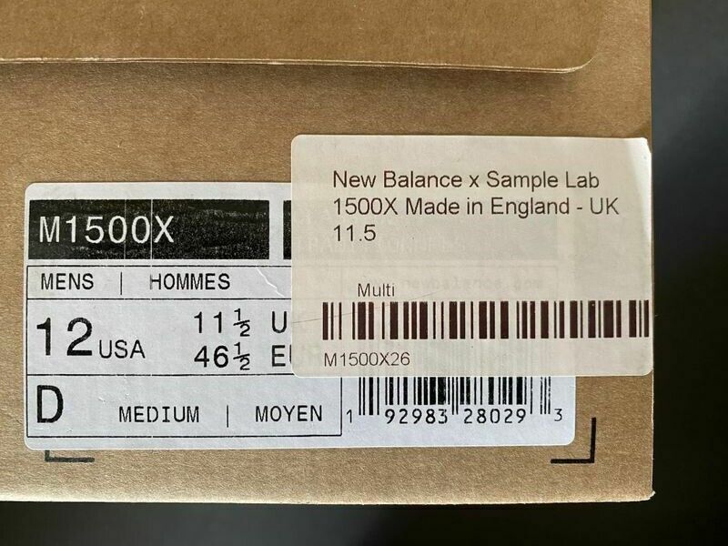 New Balance M1500X SAMPLE_LAB + "Kakkerlak"-figure new US 12 UK 11,5 EUR 46,5