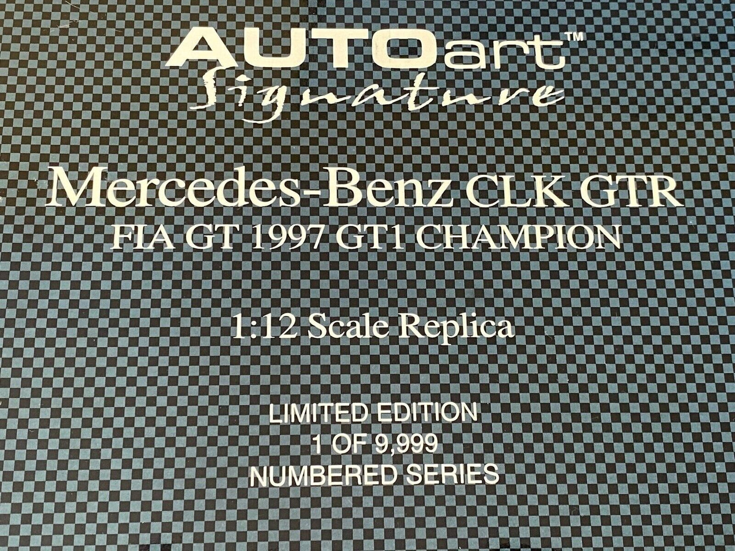 Mercedes Benz CLK GTR FIA GT 1997 GT1 Champion #11 AUTOart Signature Neu 1:12