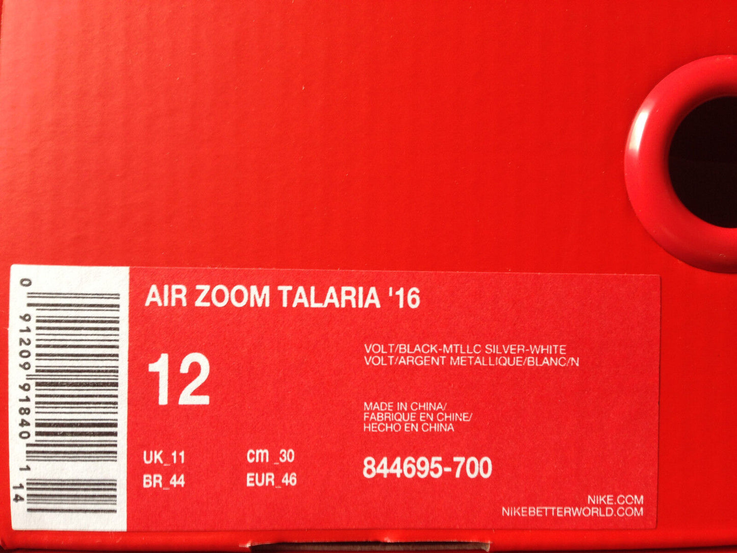 Nike Air Zoom Talaria OG vintage cw Volt 844695 700 Neu new US 12 UK 11 EUR 46