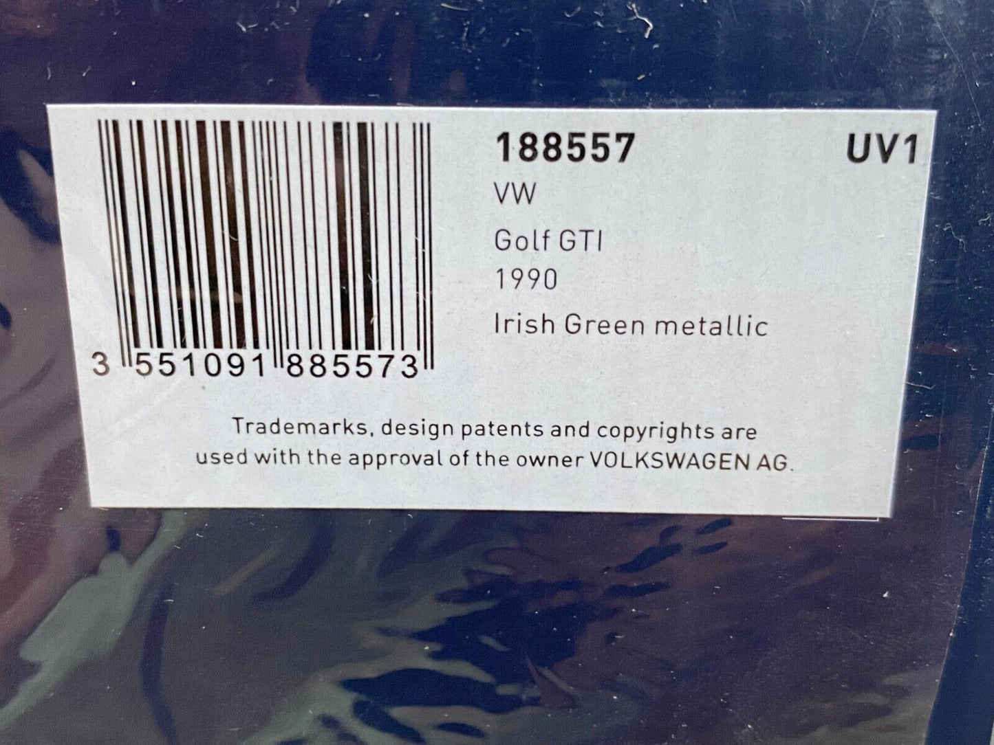 VW Golf GTI G60 19E Irish Green Pearl Effect C6Y 1 of 500 Norev Neu in OVP 1:18