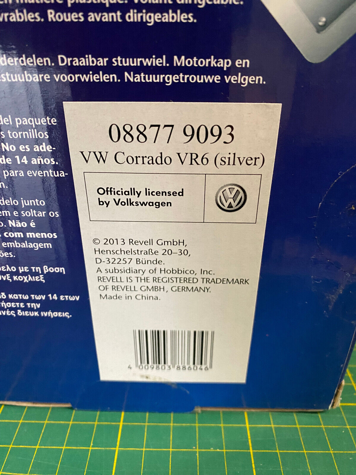 VW Corrado VR6 1995 silber Facelift Revell 088779093 Neu in OVP new in box 1:18
