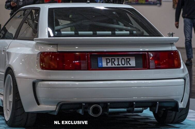 Euro Kennzeichen (D) für 1:18 Audi 80 Coupé PRIOR geprägt & selbstklebend