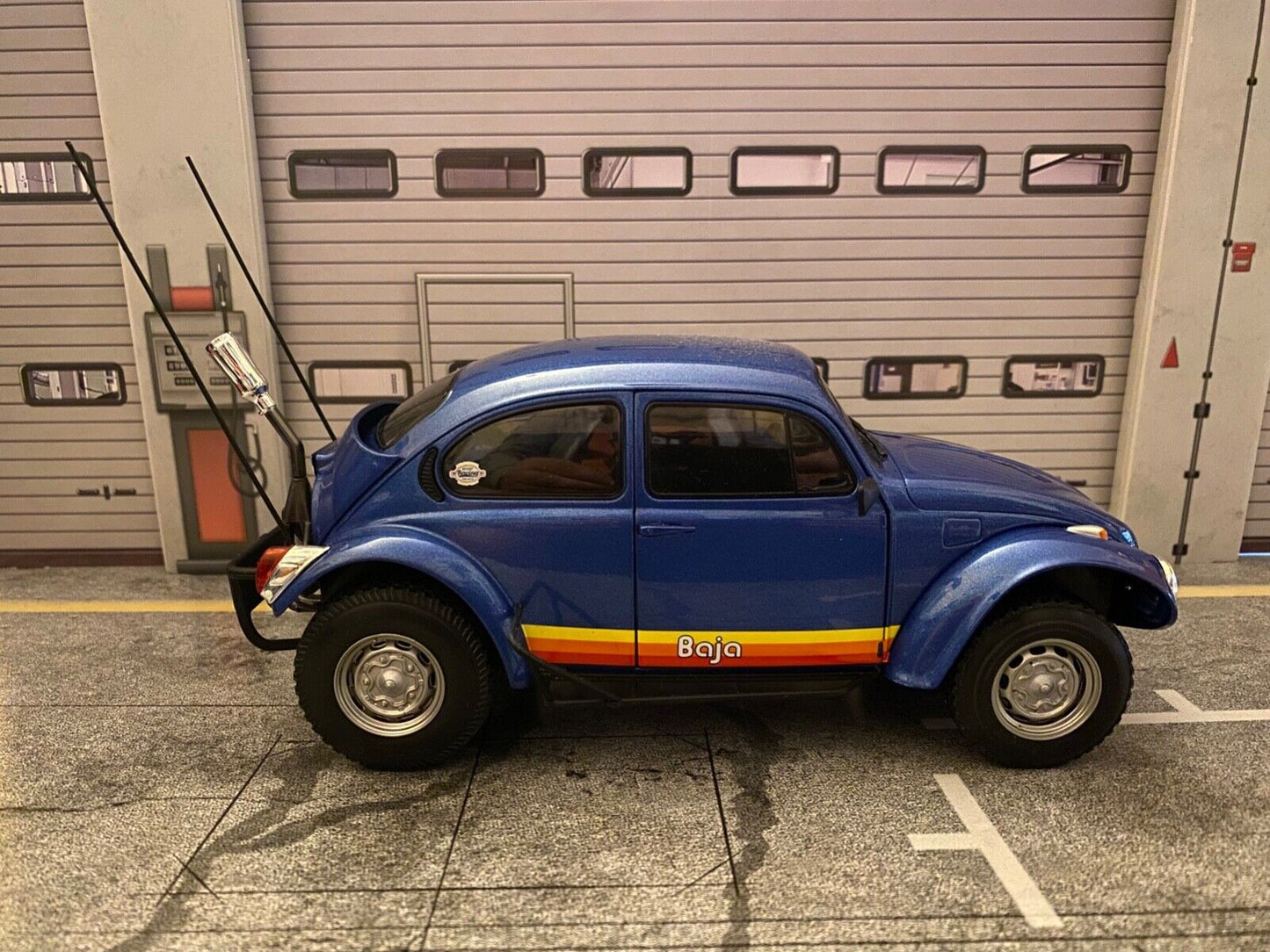 VW Käfer Baja Bug BLUE SAND SCORCHER BUGGY Einzelstück 1 of 1 Tuning Umbau 1:18