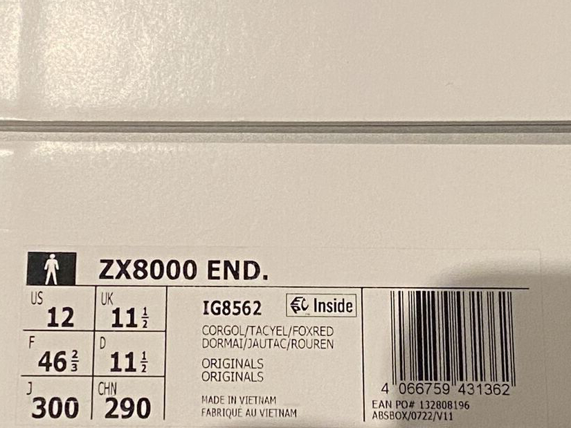 Adidas ZX 8000 Future x END Consortium Cup IG8562 Neu new US 12 UK 11,5 EUR 46 ⅔