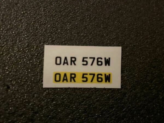 Kennzeichen OAR 576W für Ford Capri 3.0 S Die Profis The Professionals "A" 1:18