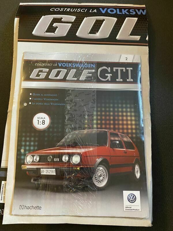VW Golf 2 GTI Ausgabe Nr.2 Lenkrad Aussenspiegel Vordersitz Hachette NEU new 1:8
